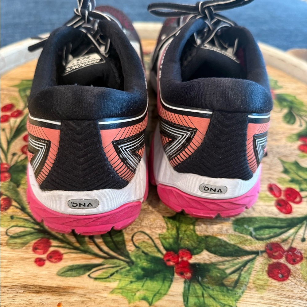 Brooks Ghost 10 Women Running Shoes Black Pink Sz 9.5 - Picture 4 of 8